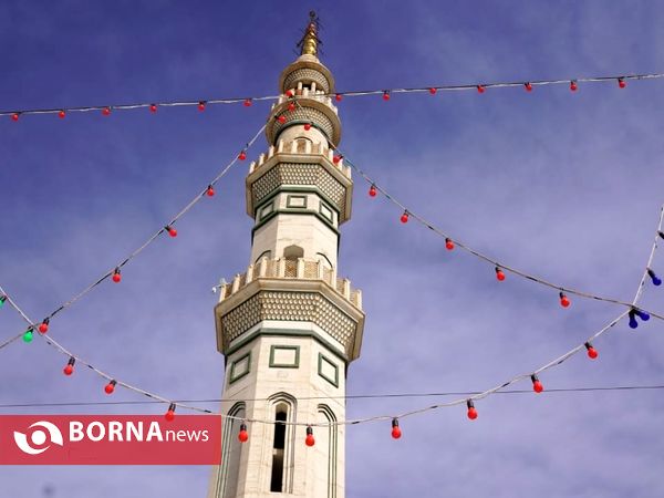 چراغانی مسجد مقدس جمکران در آستانه نیمه شعبان
