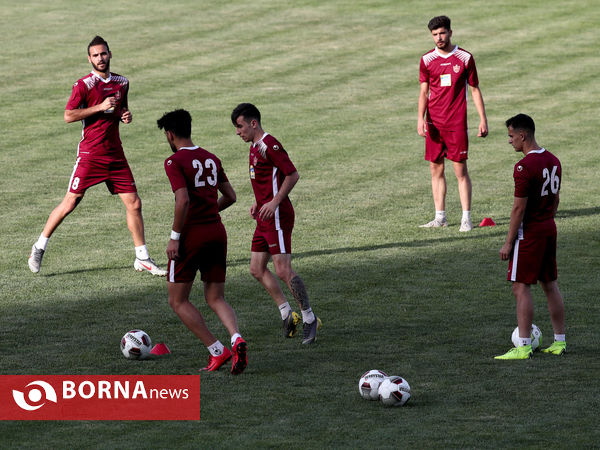 تمرین تیم فوتبال پرسپولیس تهران