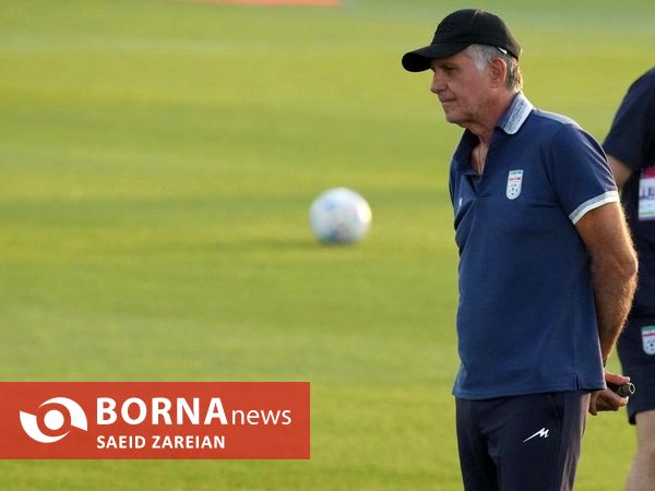 تمرین تیم ملی فوتبال ایران