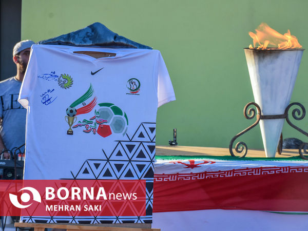 آیین افتتاحیه اولین دوره مسابقات مینی فوتبال روستایی و عشایری