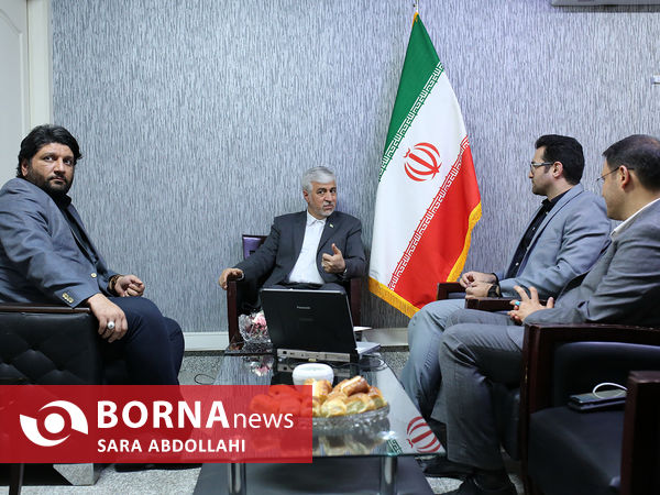 حضور حمید سجادی وزیر ورزش در خبرگزاری برنا