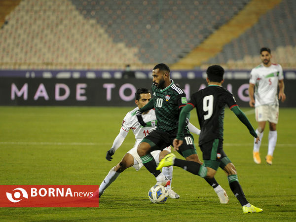 دیدار تیم های فوتبال ایران - امارات