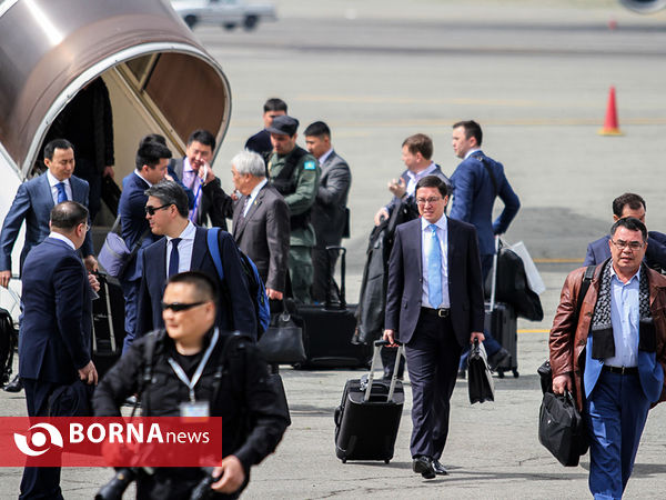 ورود رئیس جمهور قزاقستان به ایران