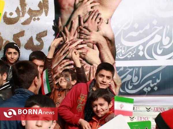 مراسم راهپیمایی 22 بهمن در شهرستان قدس