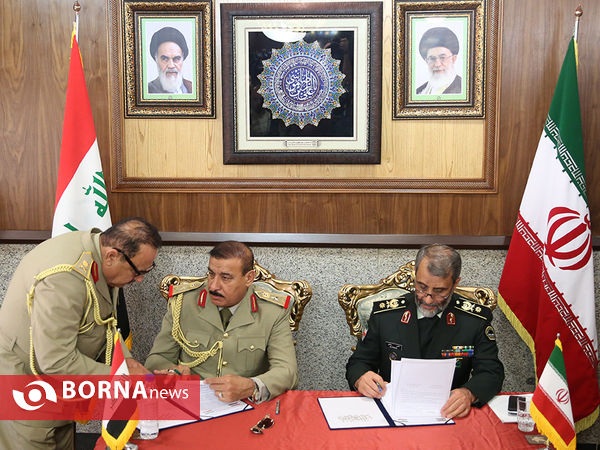 امضا تفاهم نامه همکاری مشترک مابین مرزبانی ایران و عراق