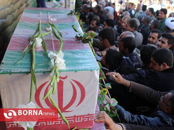 تشییع 94 شهید گمنام کاروان شاهدان بصیر در فسا،سروستان،خرامه