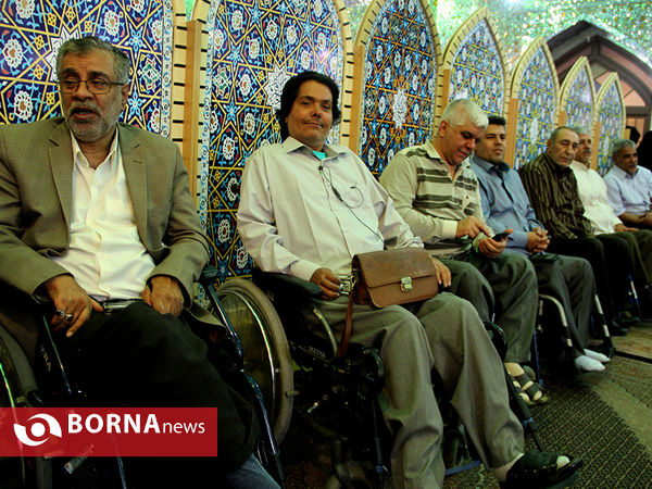 مراسم تجلیل از جانبازان در حرم سیدعلاالدین حسین (ع)