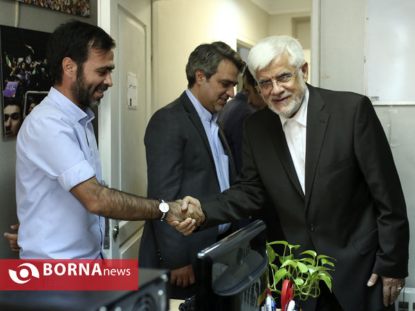 حضور محمدرضا عارف در خبرگزاری برنا