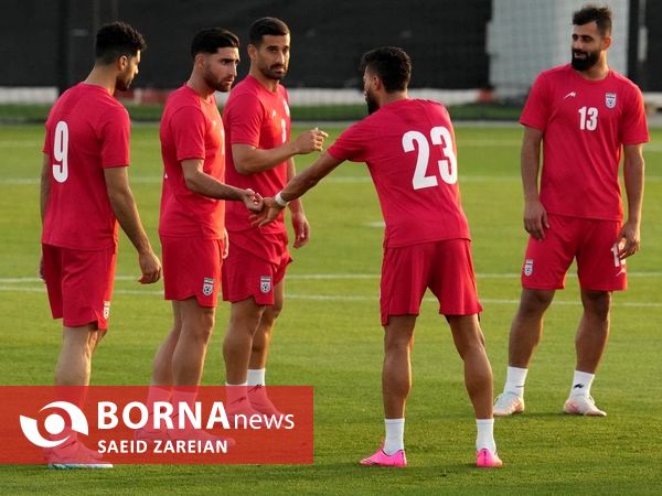 تمرین تیم ملی فوتبال ایران