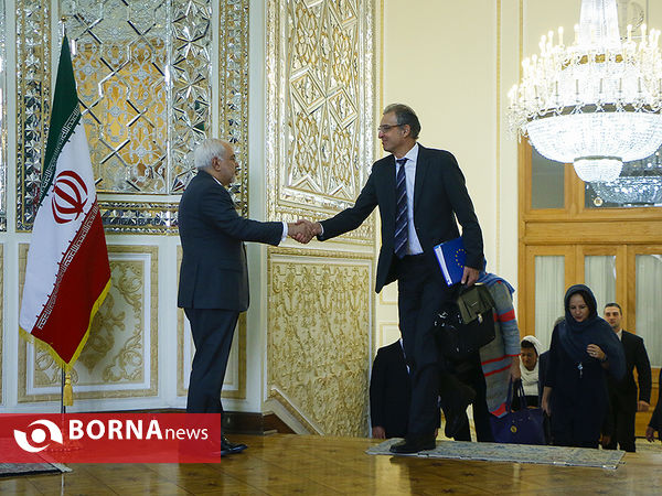 دیدار وزیر امور خارجه با فدریکا موگرینی مسئول سیاست خارجی اتحادیه اروپا