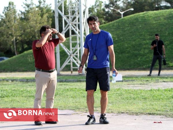 در حاشیه تمرینات آماده سازی تیم فوتبال سپیدرود در تهران