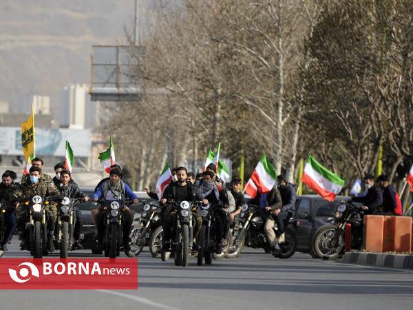 رژه نیروی های موتوری و خودرویی 22 بهمن- شهرستان قدس