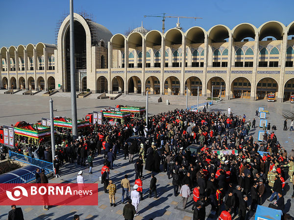 تشییع شهدای آتش نشان حادثه پلاسکو-2