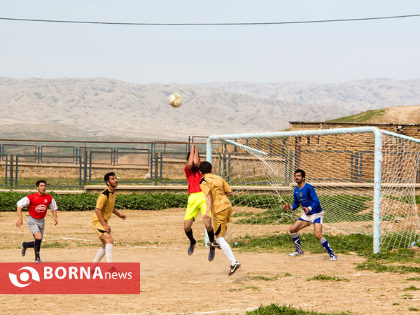 بازی فوتبال بهاره در روستای کلانتر