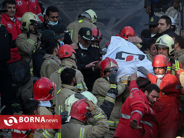 پیدا شدن پیکر آتش نشانان