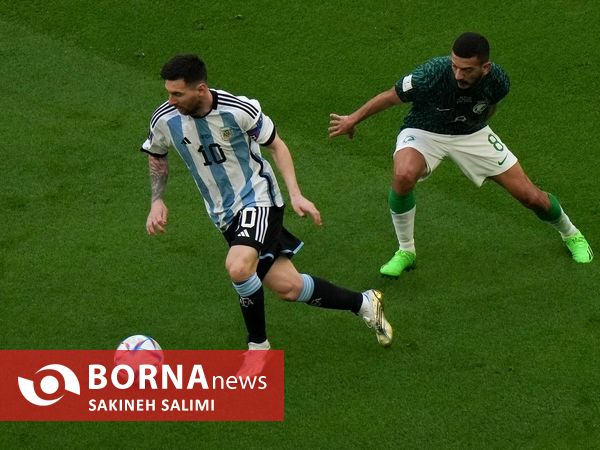 دیدار تیم های فوتبال عربستان و آرژانتین