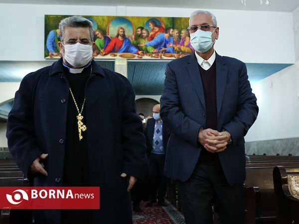 دیدار سخنگوی دولت با خیرین ارامنه در کلیسای ارامنه وارطان مقدس