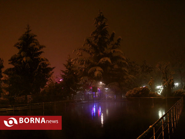 اولین برف زمستانی تهران