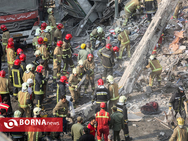 آتش سوزی و فروریختن ساختمان پلاسکو-4