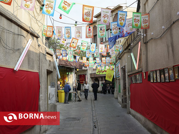 جشن نیمه شعبان در محله جماران