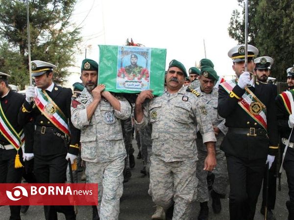 تشییع  پیکر شهید امیر باسره -بندرانزلی