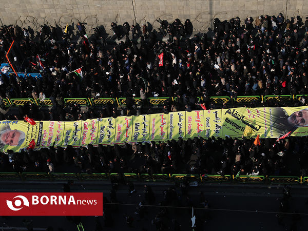 تشییع پیکر سردار شهید حاج قاسم سلیمانی در تهران