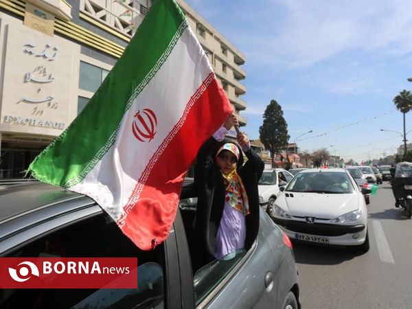 راهپیمایی خودرویی 22 بهمن در شیراز