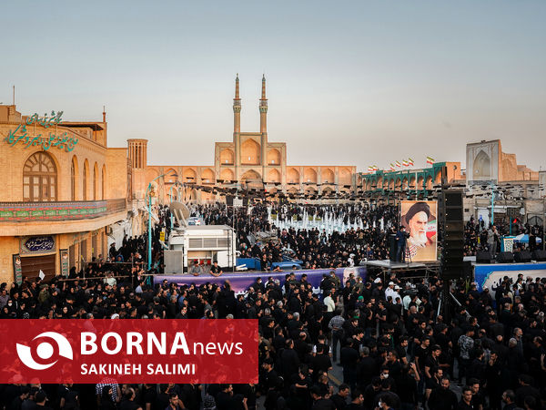 اجتماع دسته های عزاداری در امیر چقماق یزد