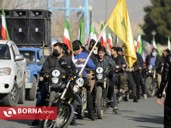 رژه نیروی های موتوری و خودرویی 22 بهمن- شهرستان قدس