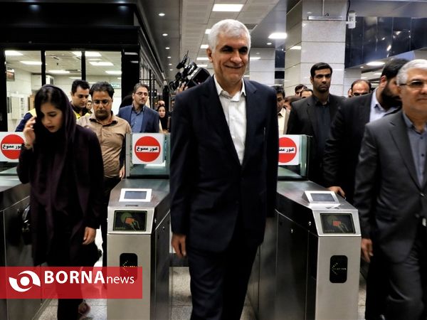 آیین افتتاح ایستگاه کاوه خط یک مترو شیراز