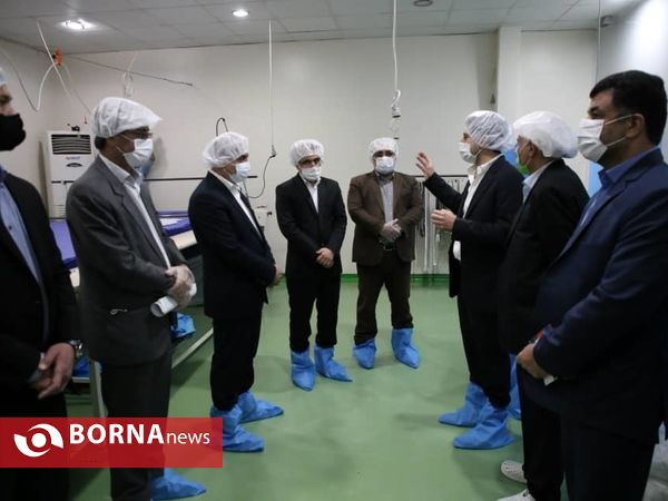 بازدید استاندار قم از واحد تولید ماسک