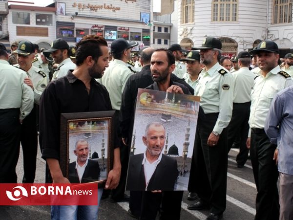 تشییع پیکر جان‌باختگان گیلانی فاجعه منا در رشت