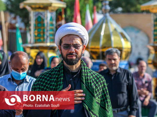 بدرقه زائران اربعین در اراک 