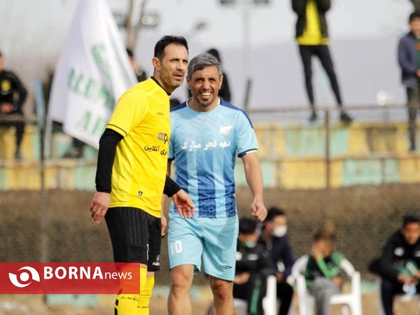 دیدار دوستانه تیم های پیشکسوتان آلومینیوم اراک و یاران رسانه