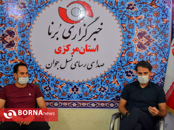 حضور اعضای تیم فوتبال آلومینیوم در دفتر خبرگزاری برنا