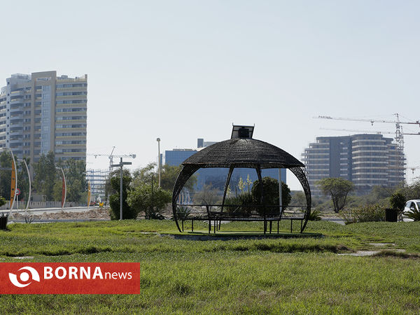 نمایی از برج سازی در جزیره کیش