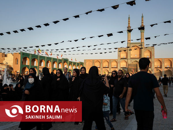 اجتماع دسته های عزاداری در امیر چقماق یزد