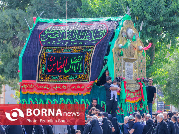 مراسم نخل گردانی و عزاداری در خمین