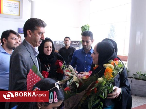 استقبال از ساره جوانمردی  قهرمان تیراندازی