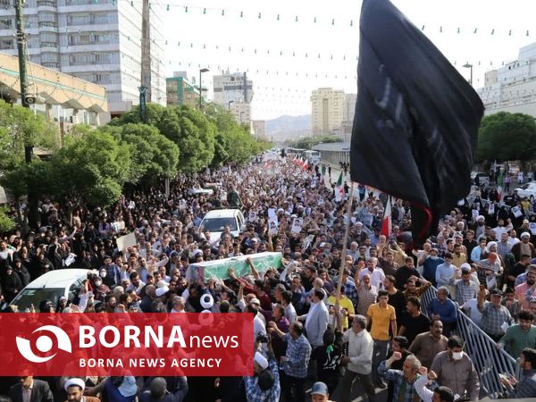 وداع جاودانه مشهدی ها با شهید غیرت