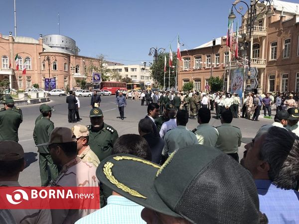 تشییع پیکر شهیدان هنگ مرزی ارومیه