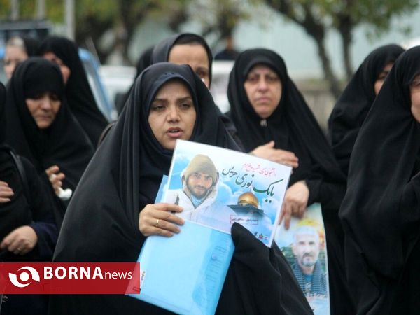 تشییع پیکر 2 شهید مدافع حرم در رشت