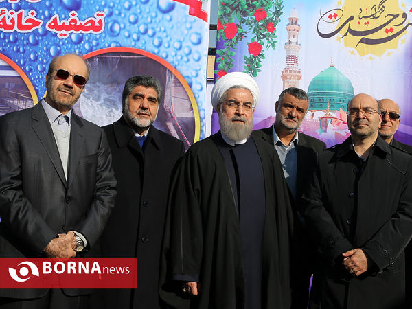 بازدید رییس جمهوری از تصفیه خانه هفتم تهران