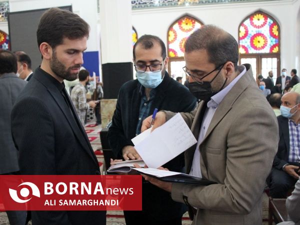 میز خدمت جهادی در مصلی رشت