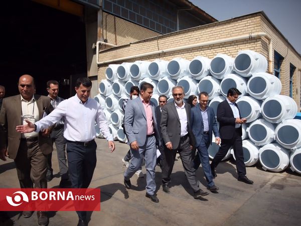 بازدید مدیرعامل بانک صنعت و معدن از طرح های تولیدی فارس