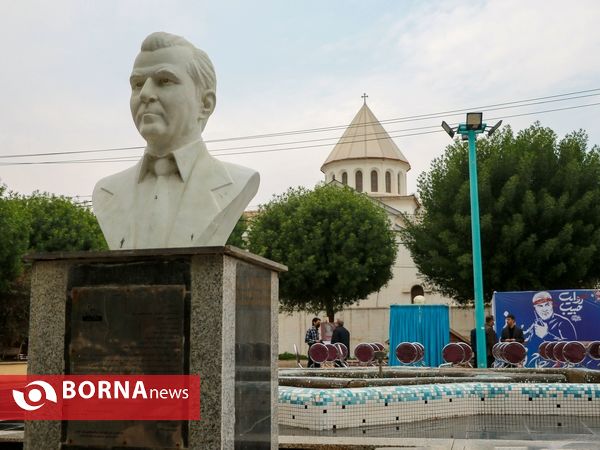 رونمایی از سردیس سردار سلیمانی در آبادان