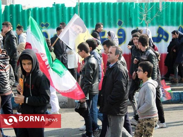 مراسم راهپیمایی 22 بهمن در شهرستان قدس