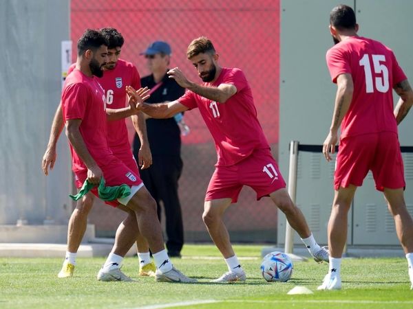 تمرین تیم ملی قبل از دیدار با ولز