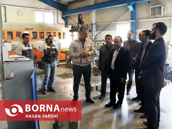 بازدید فرماندار همدان از شرکت بریس بتن