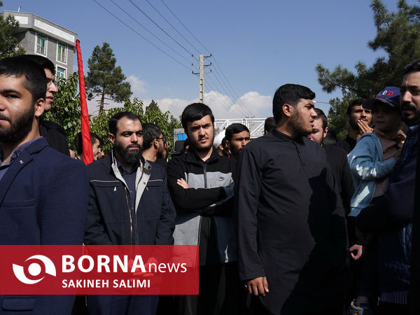 تشییع پیکر طلبه شهید آرمان علی‌وردی